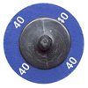 Continental Abrasives 2" 40 Grit Aluminum Oxide Cloth Reinforced Quick Change Style Disc Q-A2040